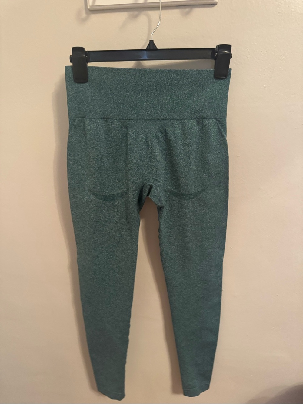 2 Pair of like new leggings- Women’s Teal Leggings & Black Striped Leggings - S - Picture 4 of 6